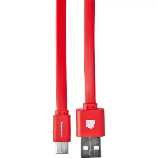 IND 1.2m Flat Type C Charger Cable Red